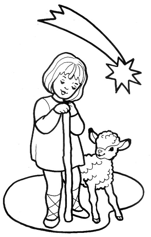 Szopka Bożonarodzeniowa kolorowanki